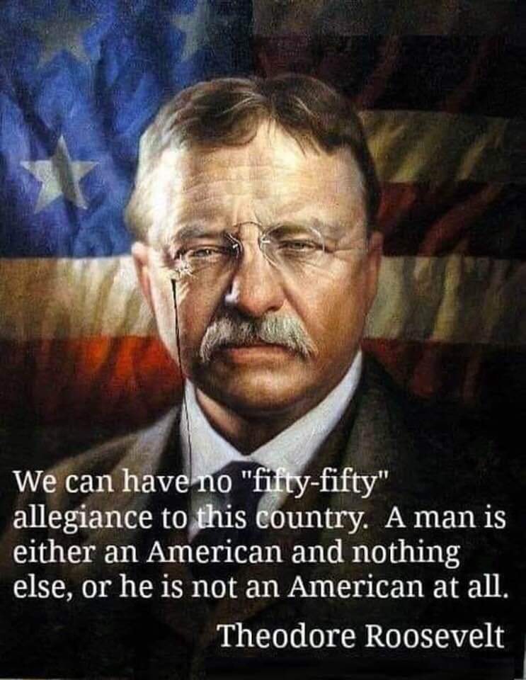 Greywoods48442's tweet image. You can't be something else and be an American.  She is not an American at all.