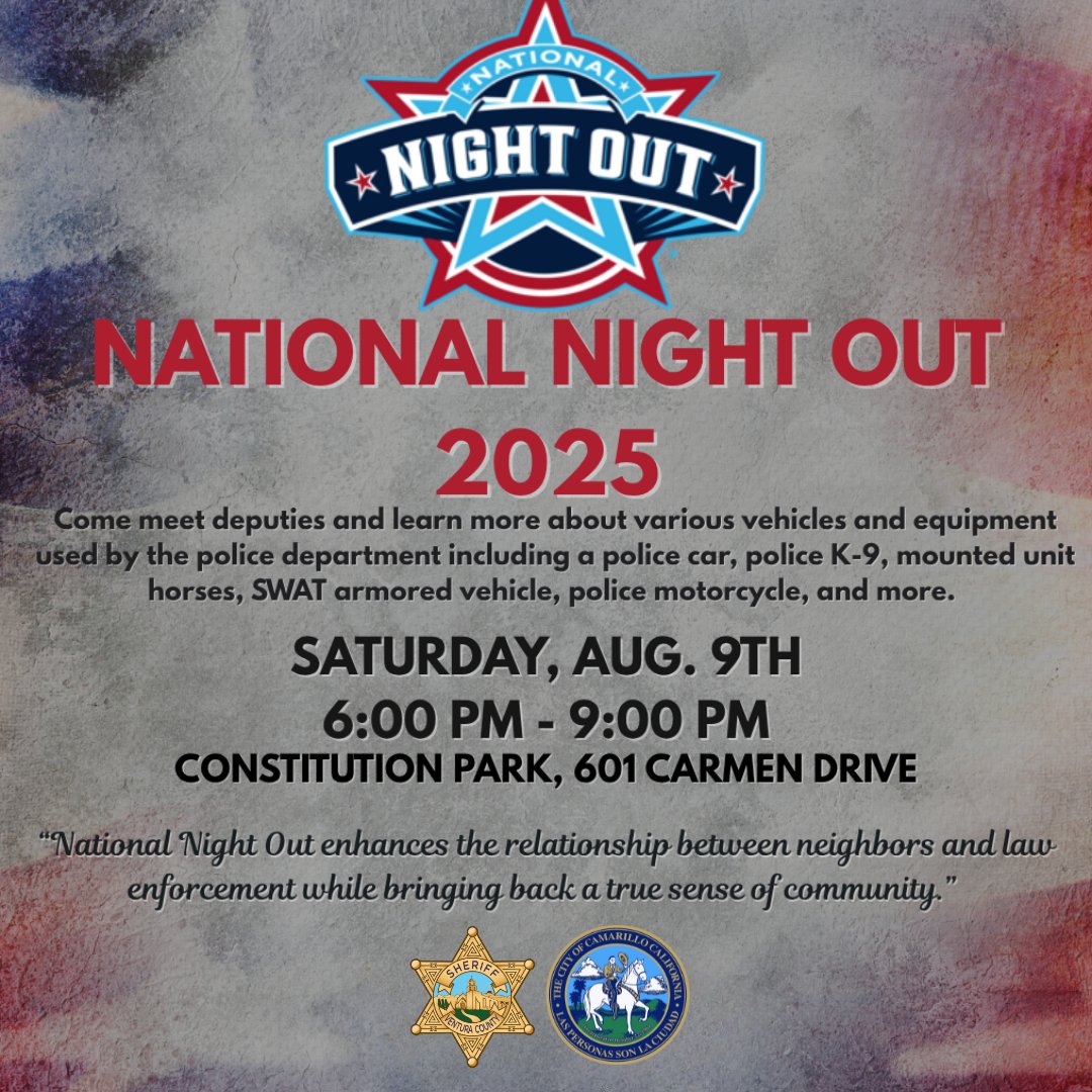 End summer with The Heart of Rock &amp; Roll + National Night Out @ Constitution Park!

National Night Out from 6–9PM 
Summer Concert from 7–9PM 

Chairs may be placed starting 6PM Friday before.
🚫 No rocks/blanket weights in the park, please.

More info: pvrpd.org/summer-concert…