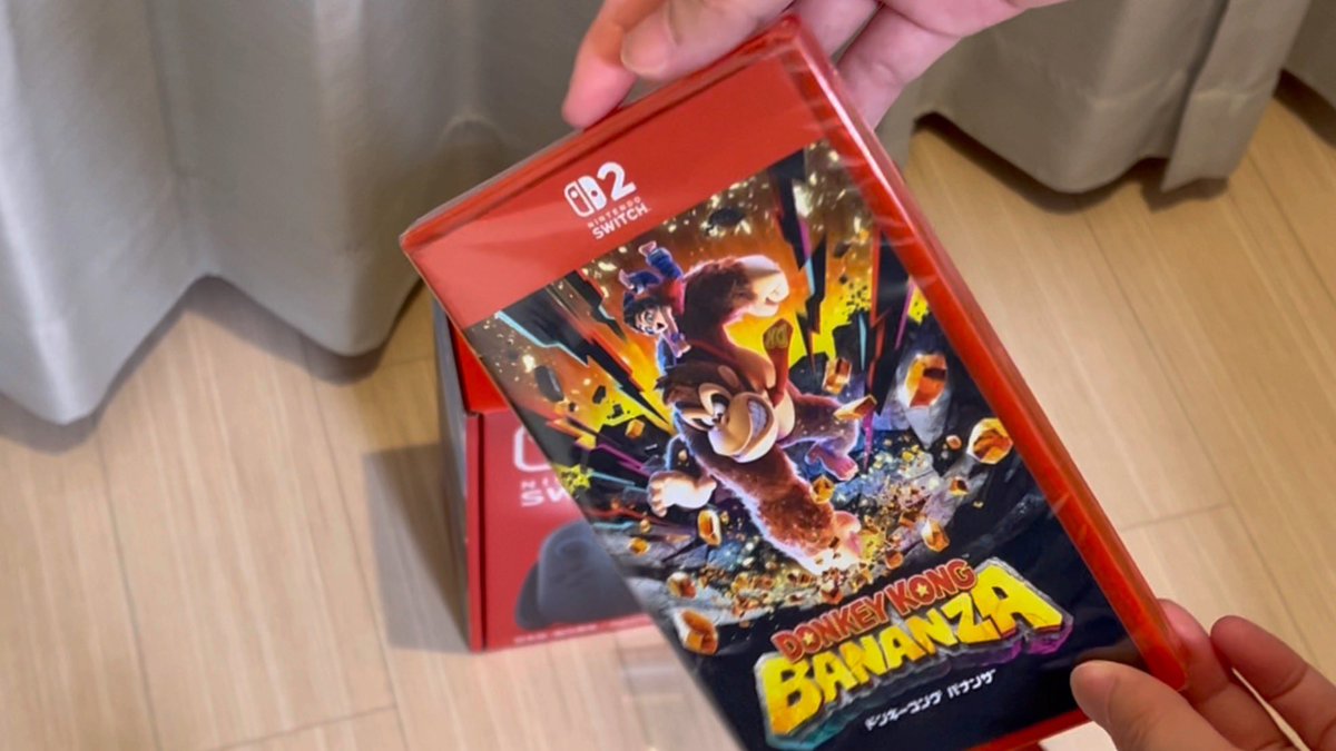楽天ブックスでSwitch2買えました！
(昨日のニンテンドーオンラインの抽選は外れました)

開封動画撮ったけど微妙な出来だったのでボツにします
プライベートでドンキーのヤツやります🎶