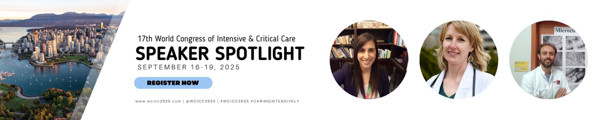 WCICC2025's tweet image. World Congress Speaker Spotlight! Laveena Munshi, Karen Bosma and Jonathan Montomoli will be speaking at the 17th World Congress of Intensive and Critical Care!
@JMontomoli

wcicc2025.com/registration
#CCCS #WFICC #CSRT #CACCN