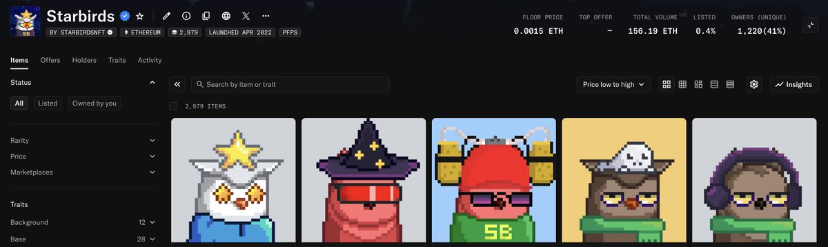 did you know we are verified on <a href="/opensea/">OpenSea</a> ? 

birds going fast! 

opensea.io/collection/sta…