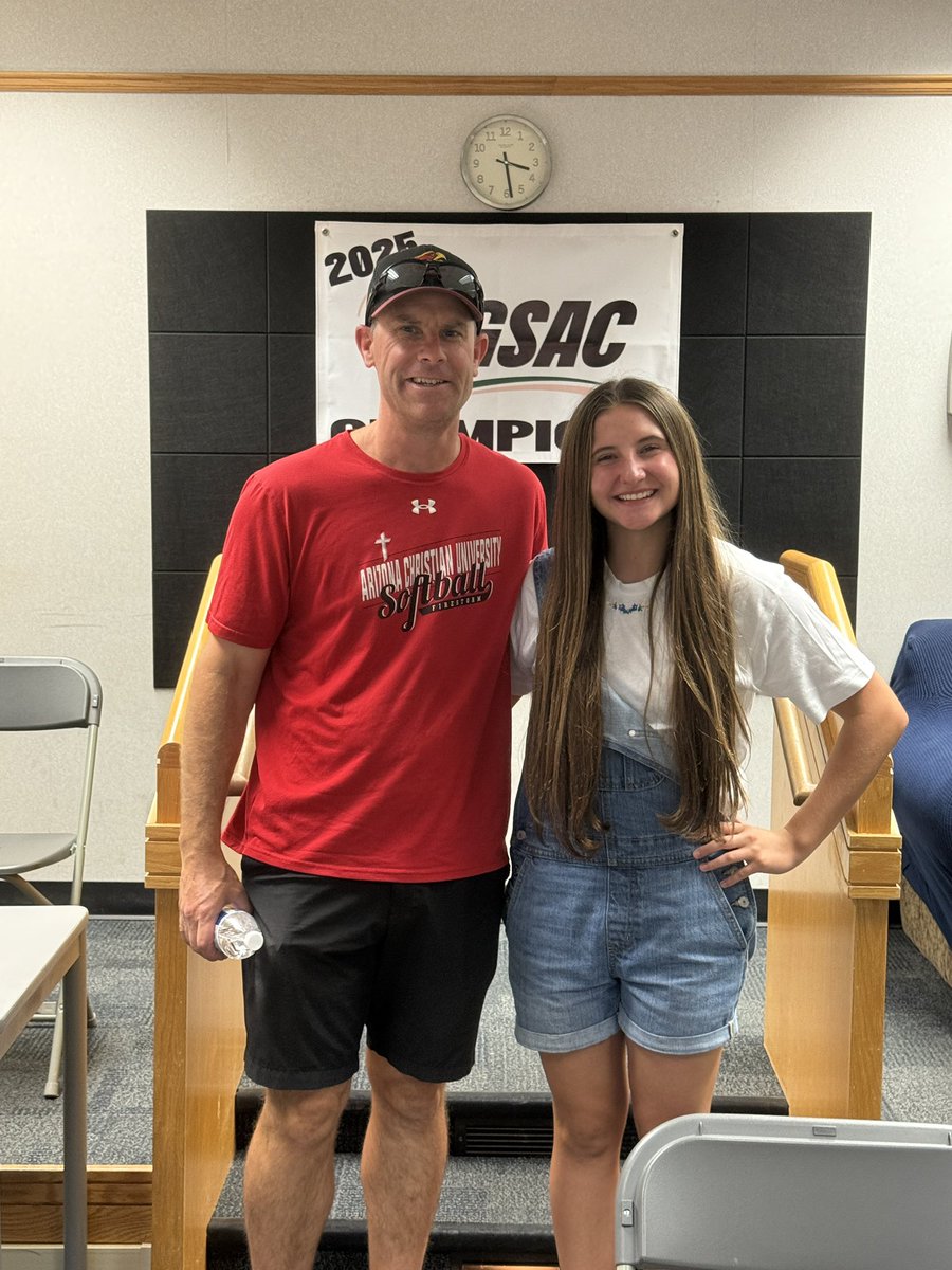 raegan_ray0309's tweet photo. Thank you Coach Mike Mayben for a wonderful recruiting visit to Arizona Christian! https://t.co/1tUsfG4Xu9