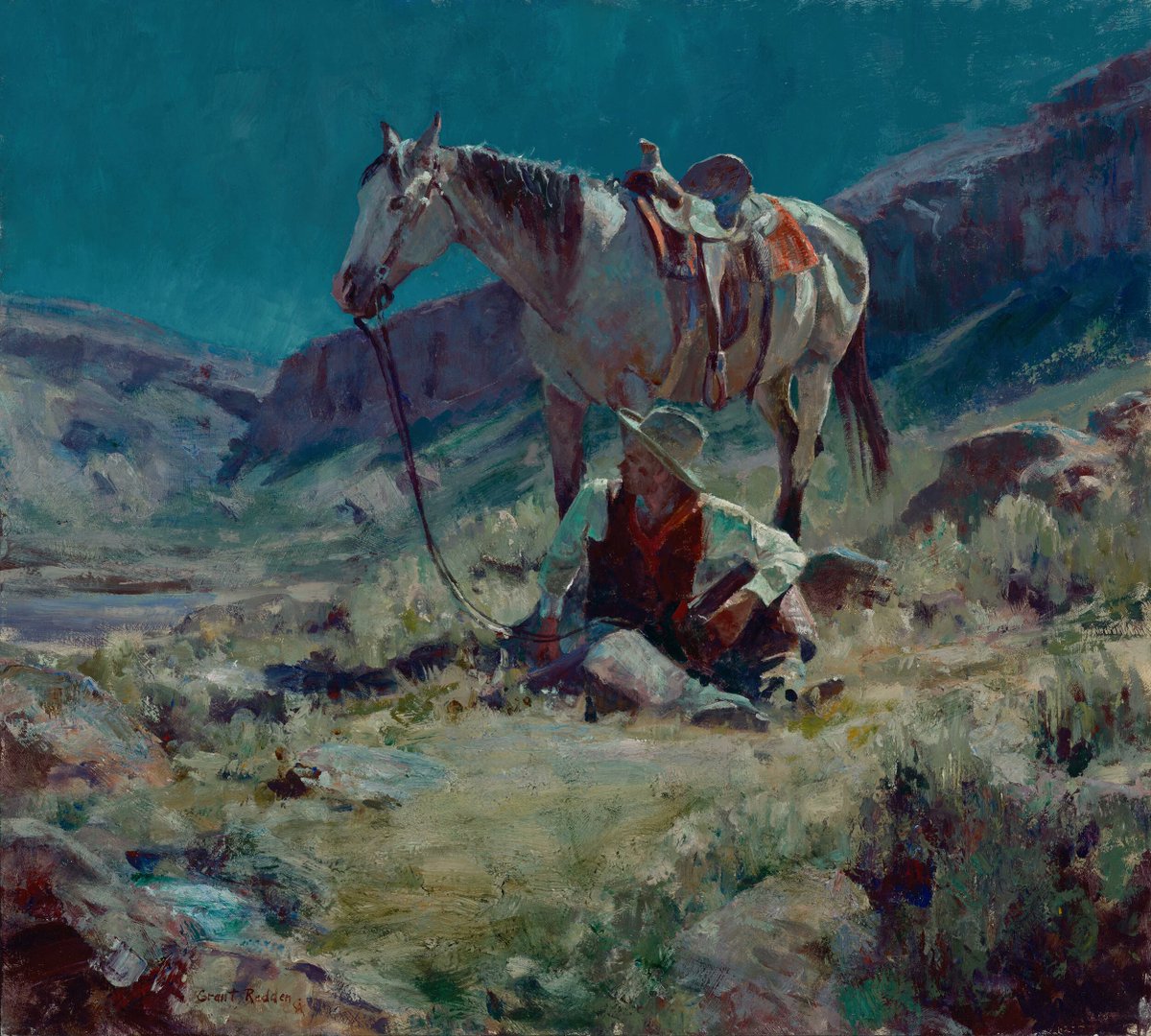 The life of a cowhand is a lonely one, he learns to talk to his horse, to the stars and sometimes to himself.
⏤Andy Adams (1903)