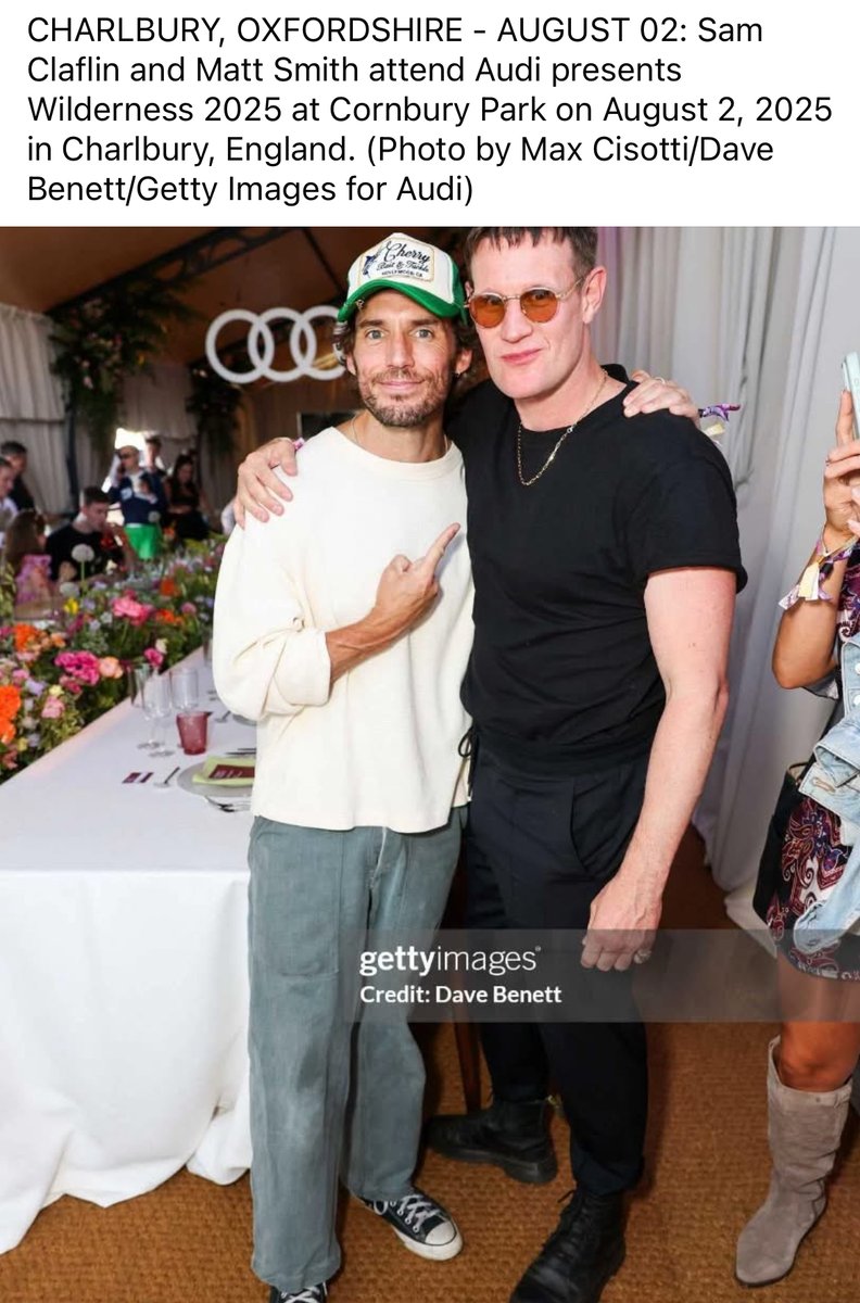 WOW! It's The Count and The Doctor! Sam and Matt Smith appear at Audi's Wilderness 2025 event!