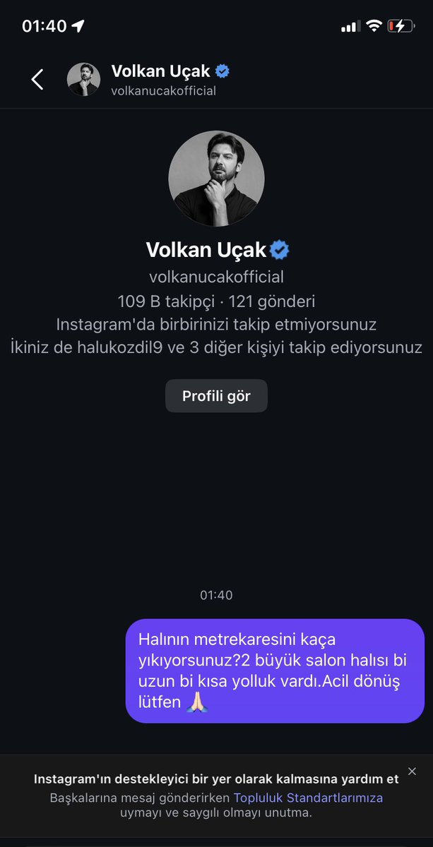 tuubaggl's tweet photo. Halı yıkamacı psikoloğa mesaj attım inşallah fiyat verir 🙏🏻 https://t.co/SIpkZ31z4g