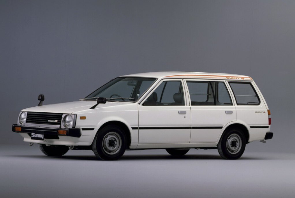 #今は生産されていない車種の画像を貼る

あえて、初代  サニーADバン
懐かしい〜
知ってる人いる？