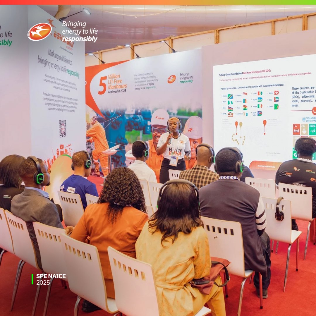 iamsaharagroup's tweet photo. Day 1 at #SPE2025 and we’re!
Theme: Building a Sustainable Energy Future

Powered by: Tech. Supply Chain. People. Policy.
Towards a sustainable energy future.

#SaharaGroup #SPE2025 #AccesstoEnergy #SustainableEnergy  #weareMAD #MAD #MakingaDifference https://t.co/f2SrouA4YB