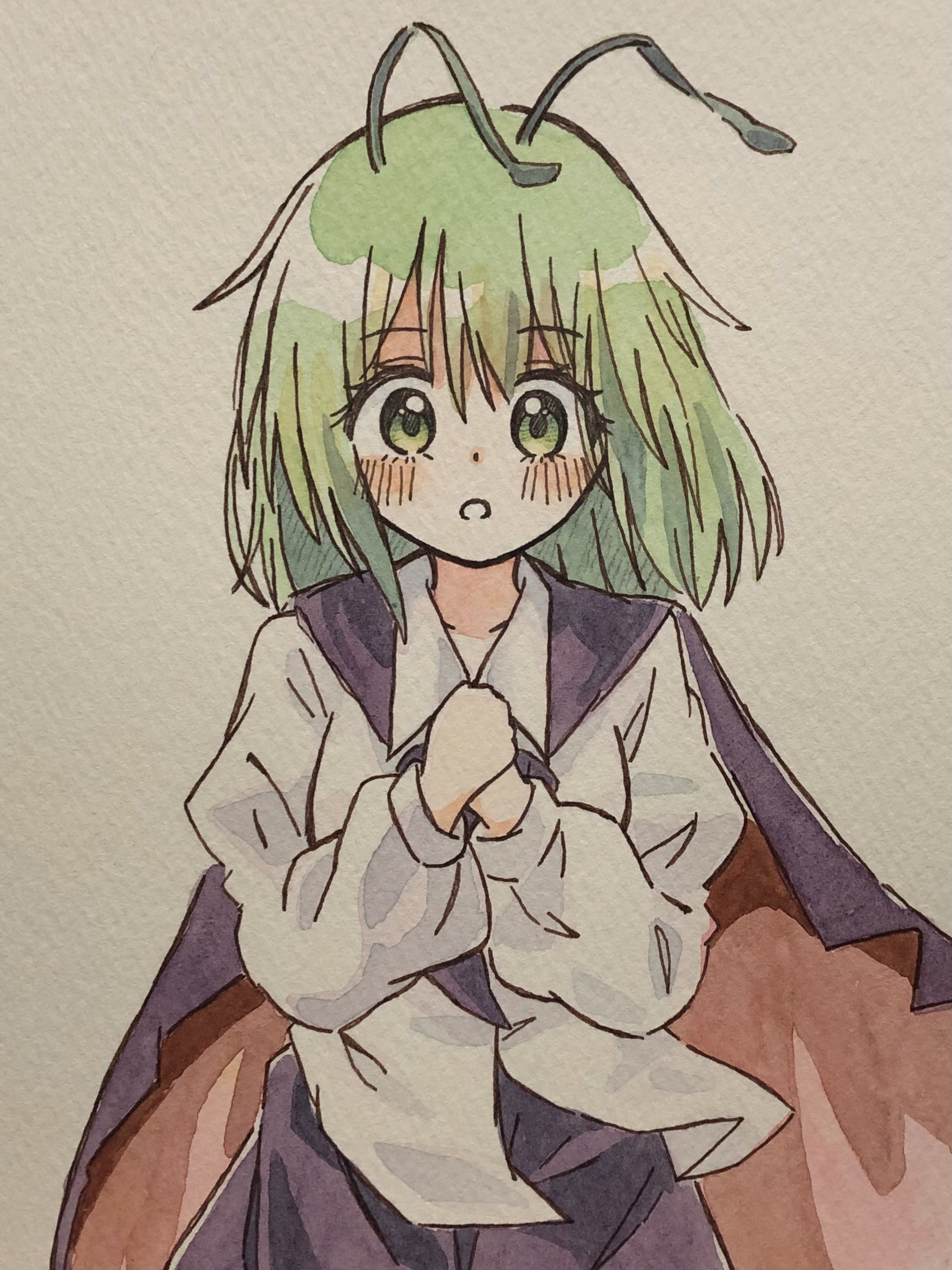 少女の絵 倉賀野ちゃん(パスタ) NaNaKo株式会社様より『高崎線巡り