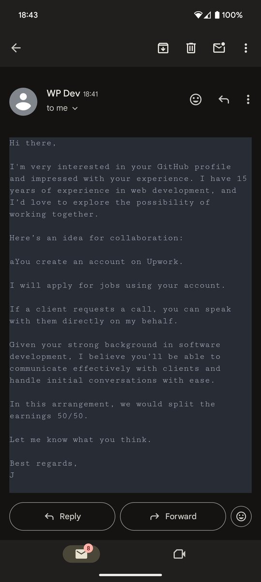 I can't believe people fall for these scams.