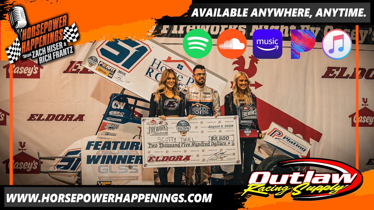 Horsepower Happenings (@hphpodcast) on Twitter photo A win at <a href="/EldoraSpeedway/">ELDORA SPEEDWAY</a>! That's a memory that'll last a lifetime. Tonight, hear from <a href="/scottythiel64/">Scotty Thiel</a> on the last lap win.
HorsepowerHappenings.com/podcasts | 📸 Over the Limit Images A win at <a href="/EldoraSpeedway/">ELDORA SPEEDWAY</a>! That's a memory that'll last a lifetime. Tonight, hear from <a href="/scottythiel64/">Scotty Thiel</a> on the last lap win.
HorsepowerHappenings.com/podcasts | 📸 Over the Limit Images