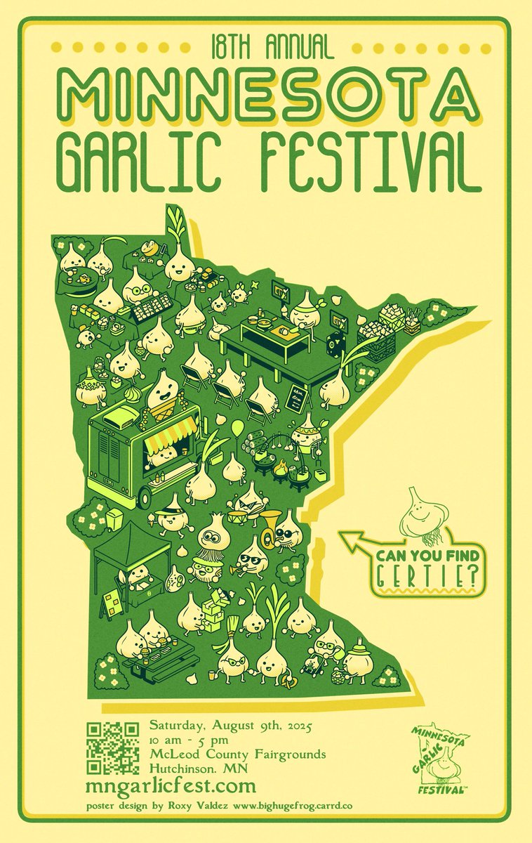 If you happen to be in Minnesota, I'll be selling prints Saturday at the Minnesota Garlic Festival! Come check it out, it's a great event run by great people, with a focus on sustainable farming and local foods. Hope to see you there!