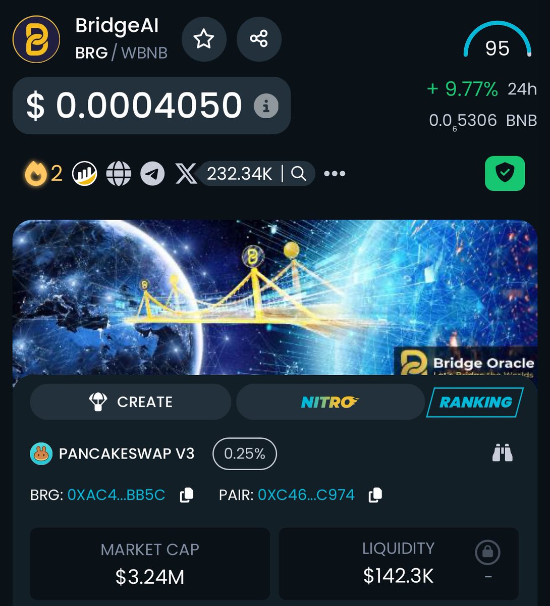 CNnalue17555's tweet image. It’s about time $BRG 😄
ATH $0.48 

CA: 0xAc45475ABE6F9516e233a824aA013933B61bbB5C