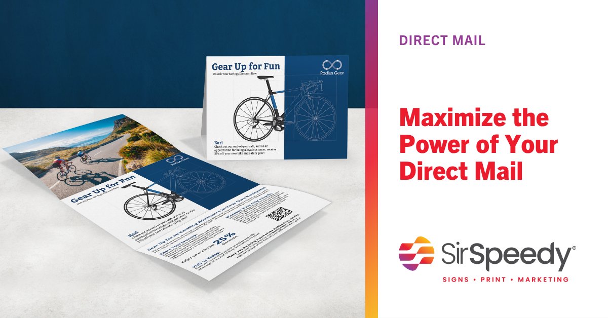 Turn every marketing touch into a catalyst for action. Learn how to incorporate elements that don’t just inform, but connect and engage. Use these four strategies to maximize your direct mail engagement. &gt; bit.ly/3UerhR0

#SirSpeedy #DirectMail