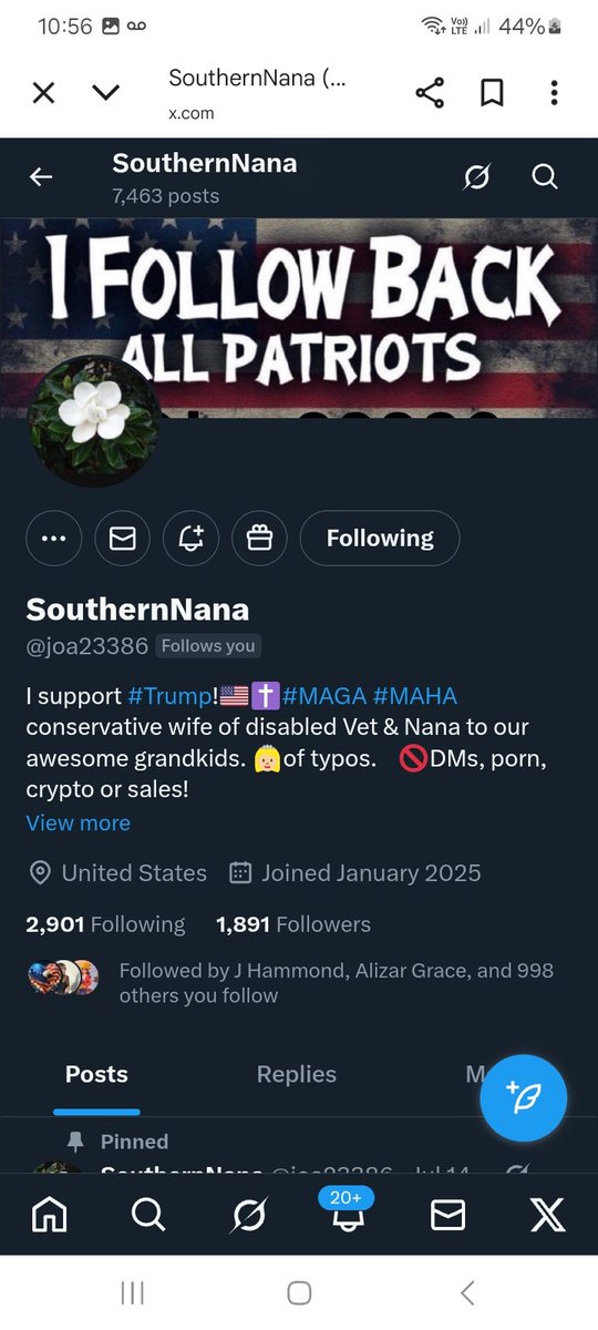 Can we take <a href="/joa23386/">SouthernNana</a> beyond the 2k mark, they do FB, 💪🫶👊💥💯🇺🇸