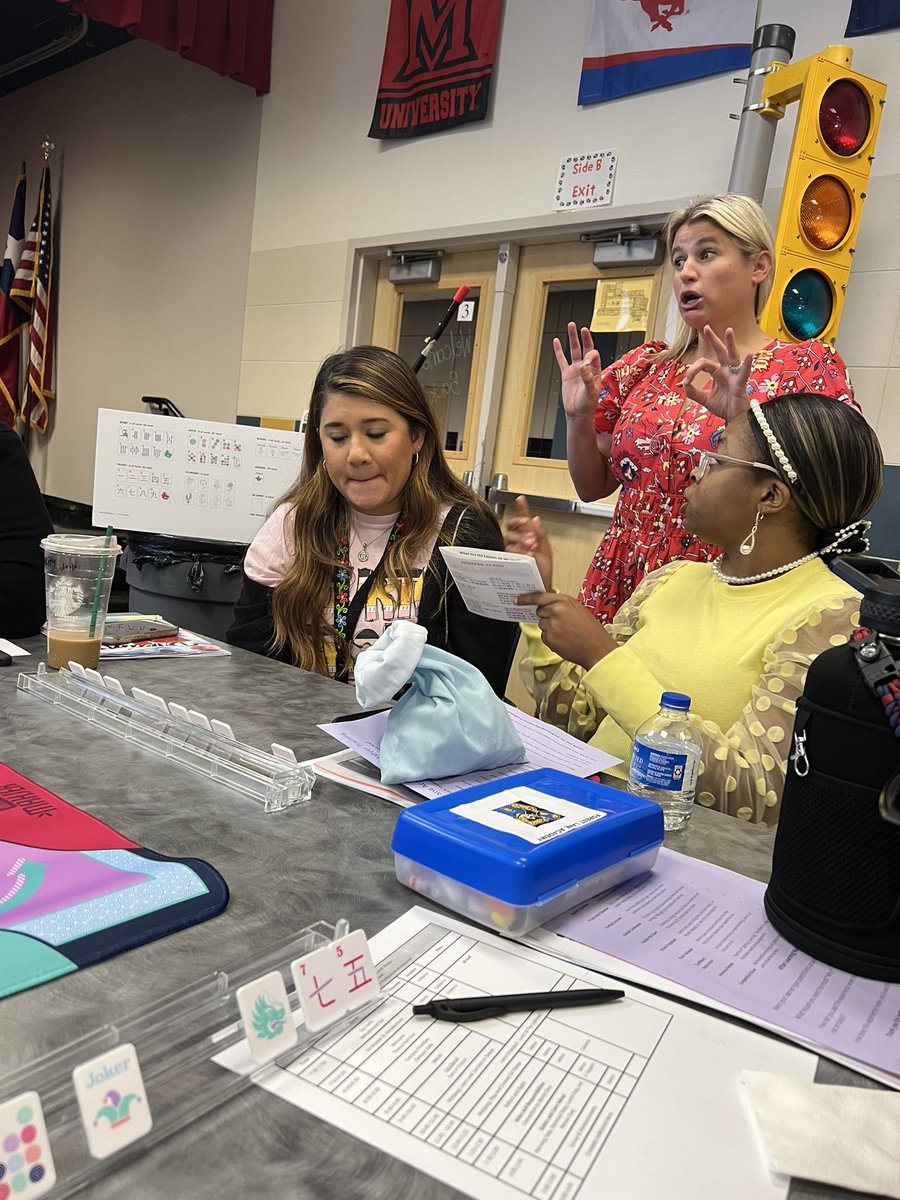 Today <a href="/ForestLnAcademy/">Forest Lane Academy</a> we got our mahj on in PD! So happy to learn from an FLA teacher alum! What a good way to experience new learning! #RISDDreamBig #FLABrandedWorldClass