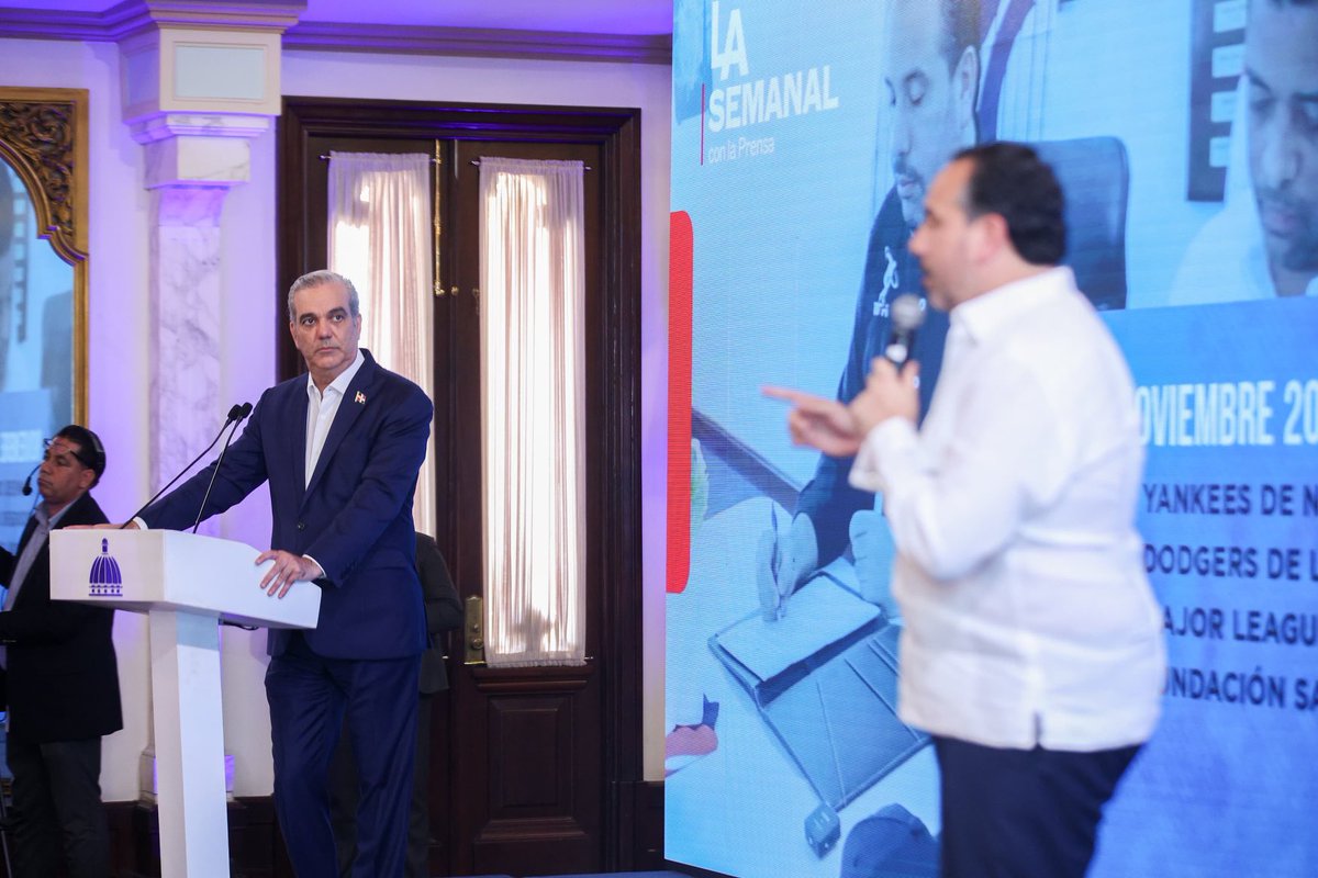 Gracias presidente ⁦<a href="/luisabinader/">Luis Abinader</a>⁩ por la invitación a la Semanal.
