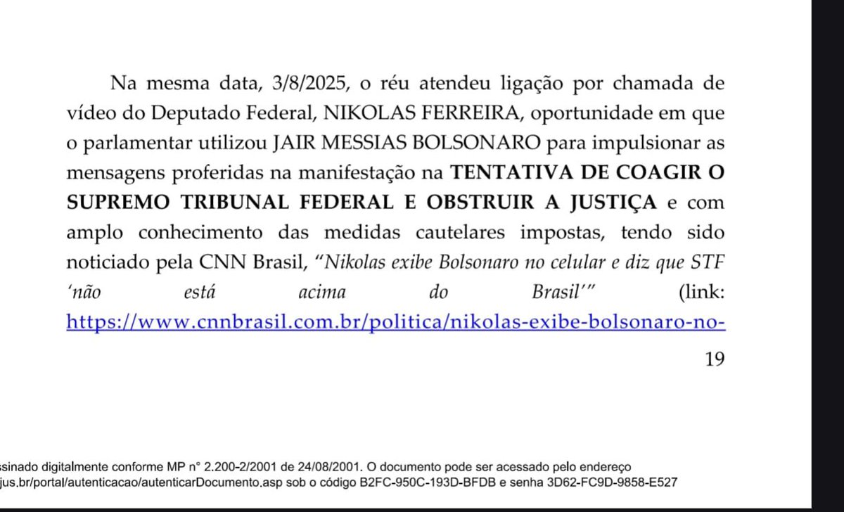 Duda Salabert (@dudasalabert) on Twitter photo OBRIGADA NIKOLAS 🥰
Protocolei na comissão de segurança pública uma moção de aplausos ao Deputado Federal <a href="/nikolas_dm/">Nikolas Ferreira</a> por ter facilitado a prisão do inelegível Jair Bolsonaro!
Peço ao presidente interino <a href="/paulobilynskyj1/">Delegado Paulo Bilynskyj</a> que coloque a moção p/ ser votada na reunião desta terça OBRIGADA NIKOLAS 🥰
Protocolei na comissão de segurança pública uma moção de aplausos ao Deputado Federal <a href="/nikolas_dm/">Nikolas Ferreira</a> por ter facilitado a prisão do inelegível Jair Bolsonaro!
Peço ao presidente interino <a href="/paulobilynskyj1/">Delegado Paulo Bilynskyj</a> que coloque a moção p/ ser votada na reunião desta terça