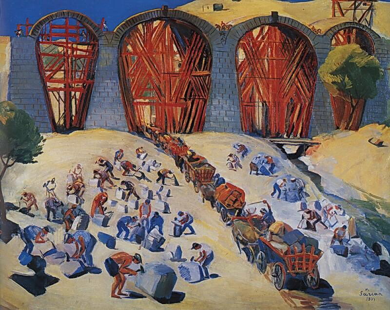 Construction of bridge #artbots #sarian