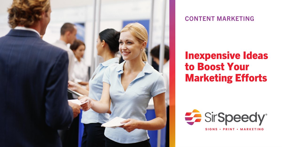 It’s time to get creative with your marketing. Increase brand awareness and reach a whole new audience with these five inexpensive ideas that boost your marketing efforts. &gt; bit.ly/45B6uNO

#SirSpeedy #BrandAwareness #ContentMarketing