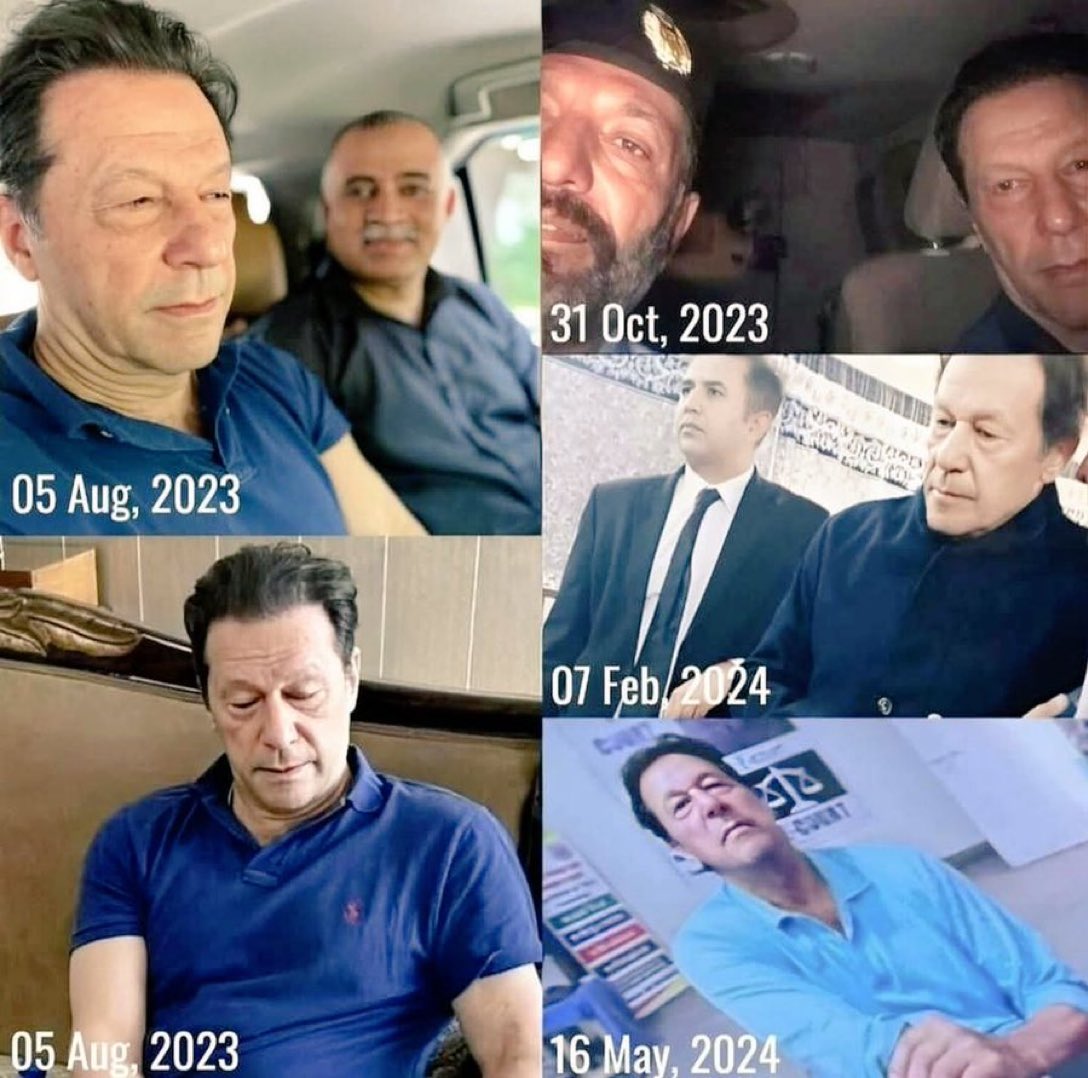 گرفتاری کے بعد پچھلے دو سال میں خان صاحب کے ٹوٹل یہ پانچ تصاویر آئے ہیں
یہ آج ہر کسی کے ٹائم لائن پر ہونی چاہیئے 💔