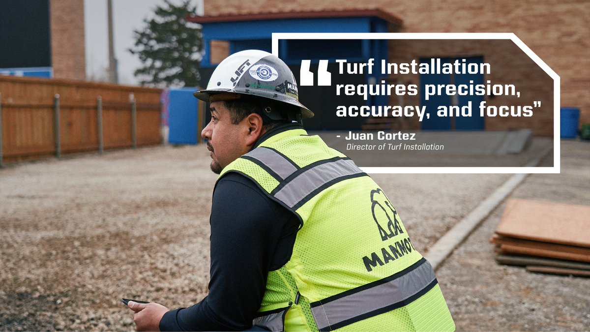 Turf fields are complex systems that require careful precision. That’s why MMTH is fortunate to have the best turf installation crews in the country. From the roll out to the infill, their great attention to detail is why our fields are done right every time.

Our Director of