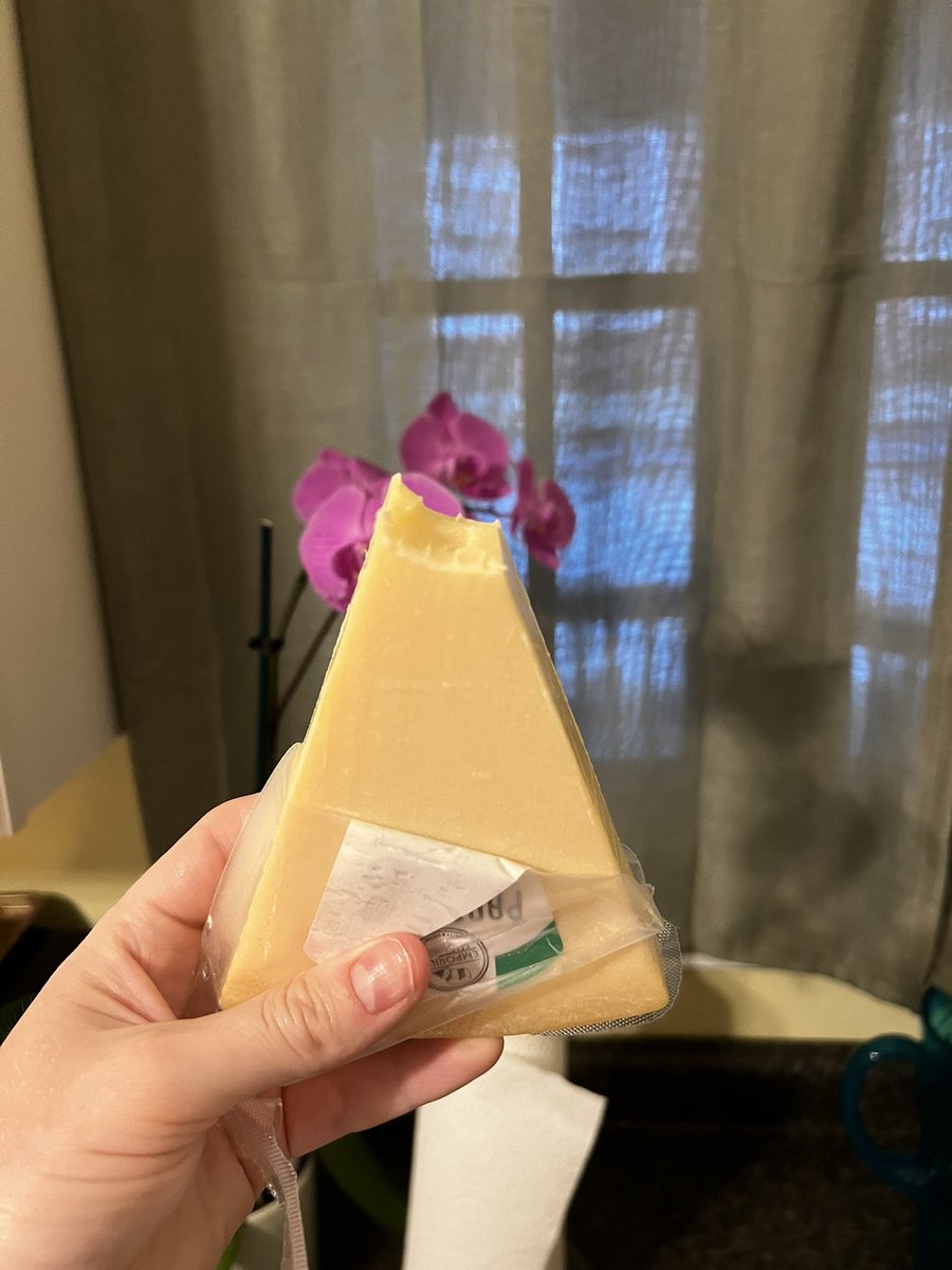 Puddleboy16's tweet image. Favorite part about opening a new triangle of cheese is the greedy bite I get to take off the end