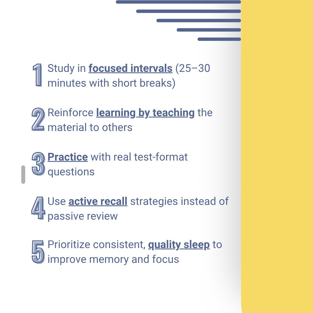 shine_in_math's tweet image. Many students spend hours studying but still struggle to retain information or apply concepts effectively. Why? Because studying harder isn’t the same as studying smarter.

#studystrategies #academicsuccess #satpreptips #shineinmathacademy #K12Tutoring #activerecall #retention