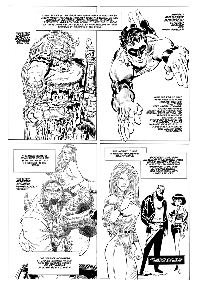 KevinWolffart's tweet photo. #DaveSim The 3 schools of comic art "realism". Foster, Raymond, Caniff - CONTINUED (2)
From "The Strange Death Of Alex Raymond" https://t.co/m4x68w9jgj