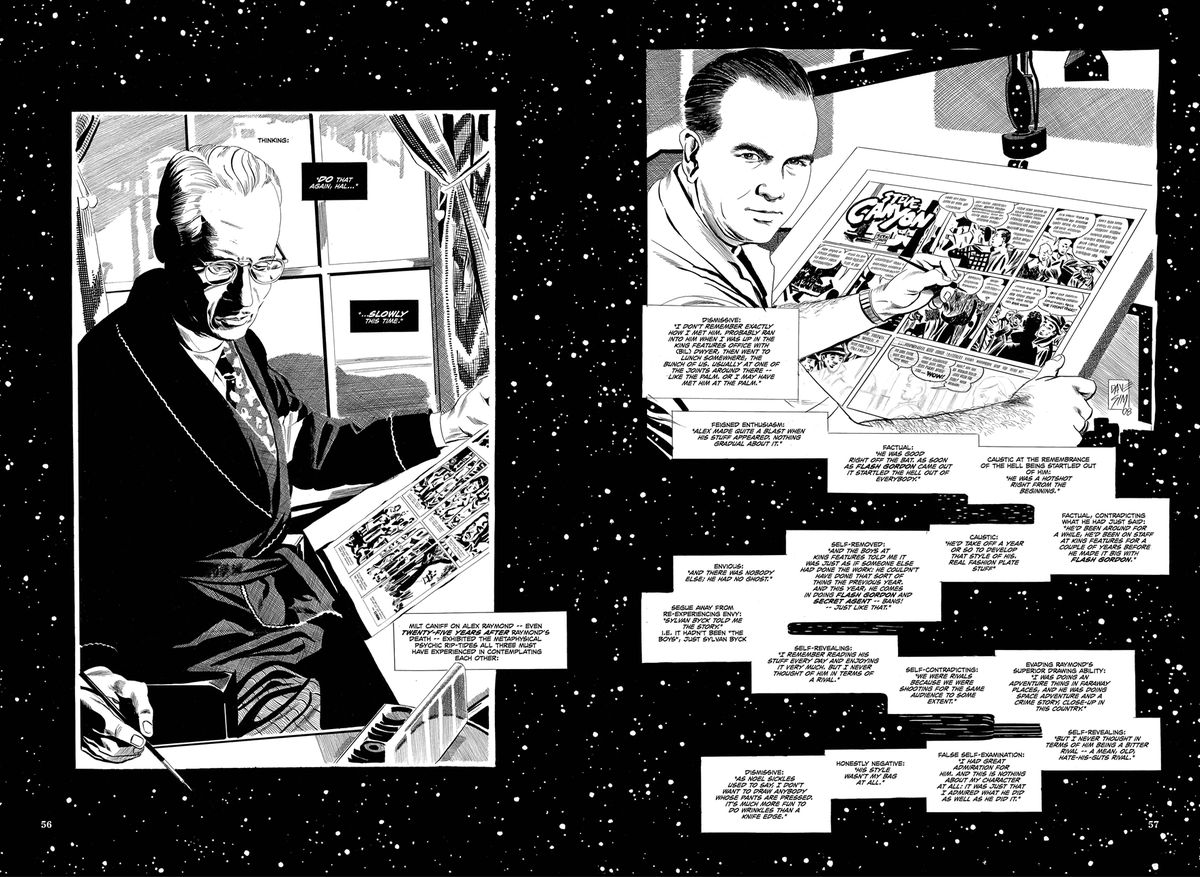 KevinWolffart's tweet photo. #DaveSim The 3 schools of comic art "realism". Foster, Raymond, Caniff - CONTINUED (2)
From "The Strange Death Of Alex Raymond" https://t.co/m4x68w9jgj
