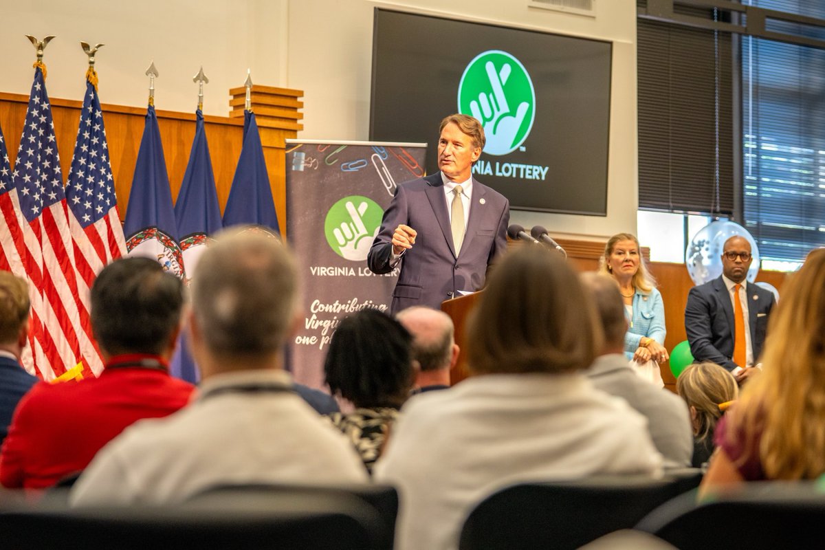 Governor Glenn Youngkin (@governorva) on Twitter photo I’m proud to share that for the second time in the Commonwealth’s history, the Virginia Lottery has delivered over $900 million to support K-12 public education! Our administration has invested record funds into education, and this <a href="/VirginiaLottery/">Virginia Lottery</a> contribution will further I’m proud to share that for the second time in the Commonwealth’s history, the Virginia Lottery has delivered over $900 million to support K-12 public education! Our administration has invested record funds into education, and this <a href="/VirginiaLottery/">Virginia Lottery</a> contribution will further