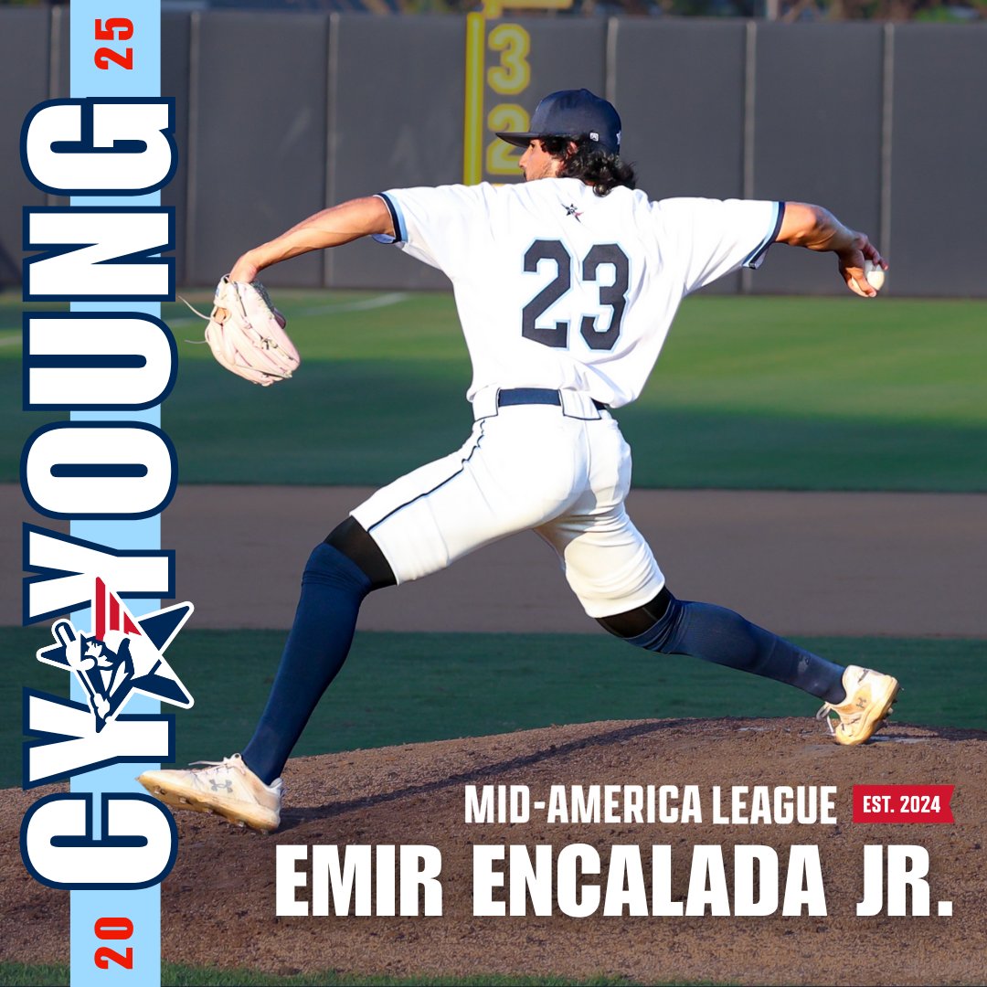 Abilene Flying Bison (@abiflyingbison) on Twitter photo Emir Encalada Jr. (<a href="/EncaladaEmirJr/">Emir Encalada Jr.</a>) has been awarded the Cy Young Award for his outstanding performance in the 2025 season.
It’s a true testament to Encalada Jr.’s hard work to have him awarded this incredible honor. We are so proud to have him represent the Flying Bison. Emir Encalada Jr. (<a href="/EncaladaEmirJr/">Emir Encalada Jr.</a>) has been awarded the Cy Young Award for his outstanding performance in the 2025 season.
It’s a true testament to Encalada Jr.’s hard work to have him awarded this incredible honor. We are so proud to have him represent the Flying Bison.