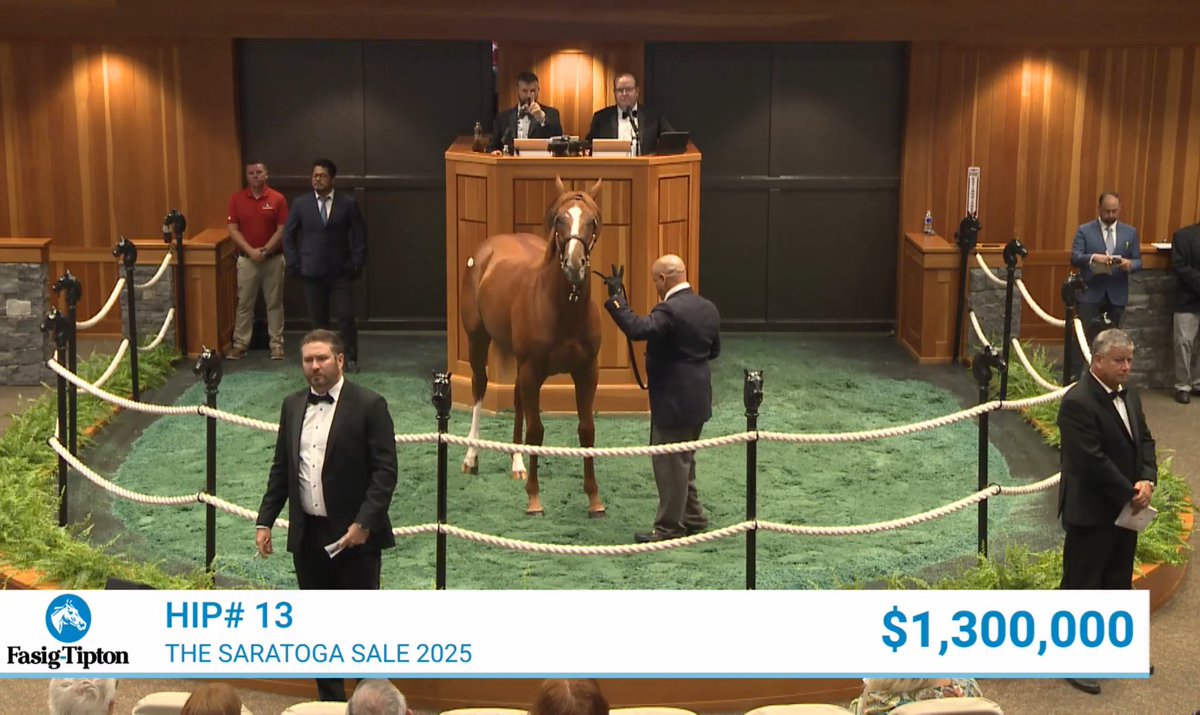 G3 galibi Two Sixty’nin Curlin’den olan dişi tayı $1,300,000 bedelle alıcı buldu.