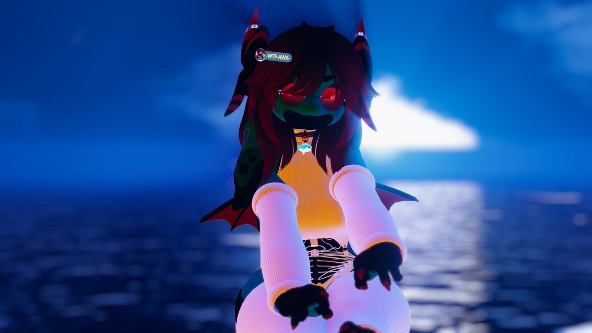 Come sit under the moon light will ya~?

📸 - <a href="/Kriskypt/">🦈AcTheshark🦈</a> 

#VRChat - #furry