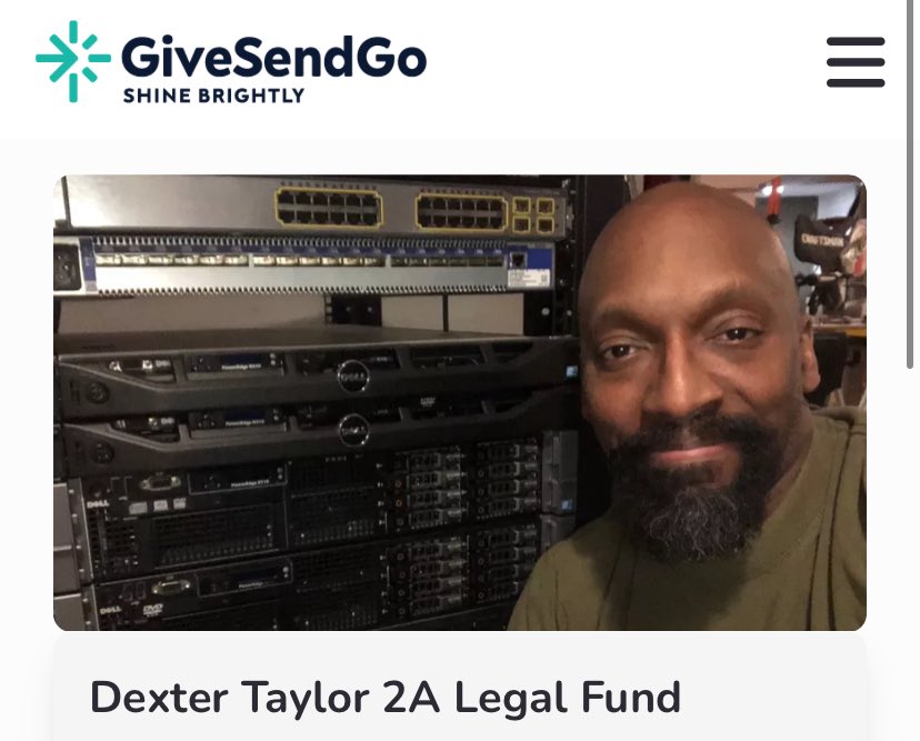 Monie (@moniepj) on Twitter photo <a href="/YoteOfStreet/">Coyote of Wallstreet</a> Dexter Taylor’s legal fund. He is close to having enough for filing appeal. Any amount helps. Please share! givesendgo.com/dtaylor_2a_leg… <a href="/YoteOfStreet/">Coyote of Wallstreet</a> Dexter Taylor’s legal fund. He is close to having enough for filing appeal. Any amount helps. Please share! givesendgo.com/dtaylor_2a_leg…