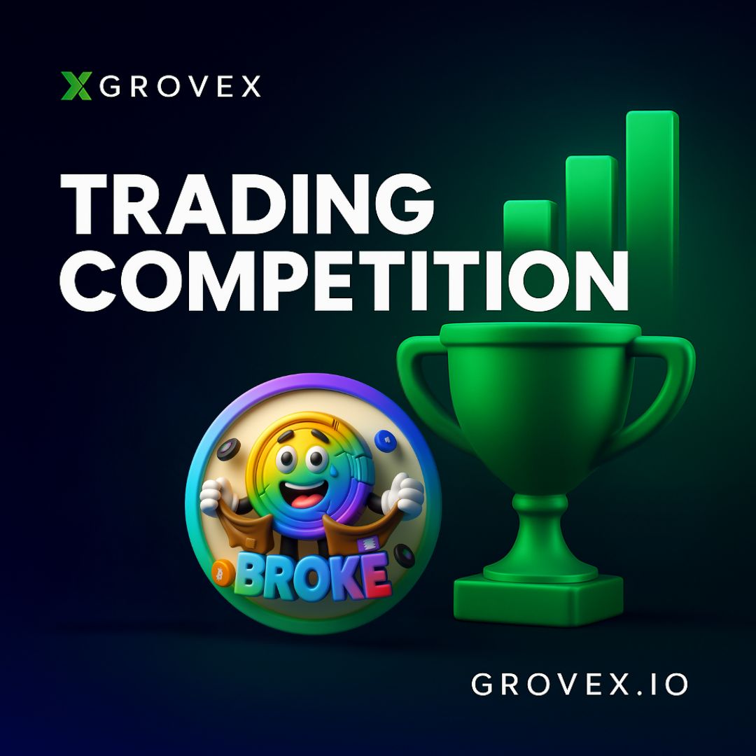 GroveX (@grovexchange) on Twitter photo $BROKE <a href="/BrokecoinonSol/">BROKECOIN</a> Trading Competition starts soon on GroveX!
1,500 USDT worth of winning:
π₯ 1st β 750 USDT
π₯ 2nd β 500 USDT
π₯ 3rd β 250 USDT
π Starts: 05 Aug, 6 PM AEST | 08 AM UTC | 04 AM EST
π Ends: 12 Aug, 6 PM AEST | 08 AM UTC | 04 AM EST
Get ready to trade π $BROKE <a href="/BrokecoinonSol/">BROKECOIN</a> Trading Competition starts soon on GroveX!
1,500 USDT worth of winning:
π₯ 1st β 750 USDT
π₯ 2nd β 500 USDT
π₯ 3rd β 250 USDT
π Starts: 05 Aug, 6 PM AEST | 08 AM UTC | 04 AM EST
π Ends: 12 Aug, 6 PM AEST | 08 AM UTC | 04 AM EST
Get ready to trade π