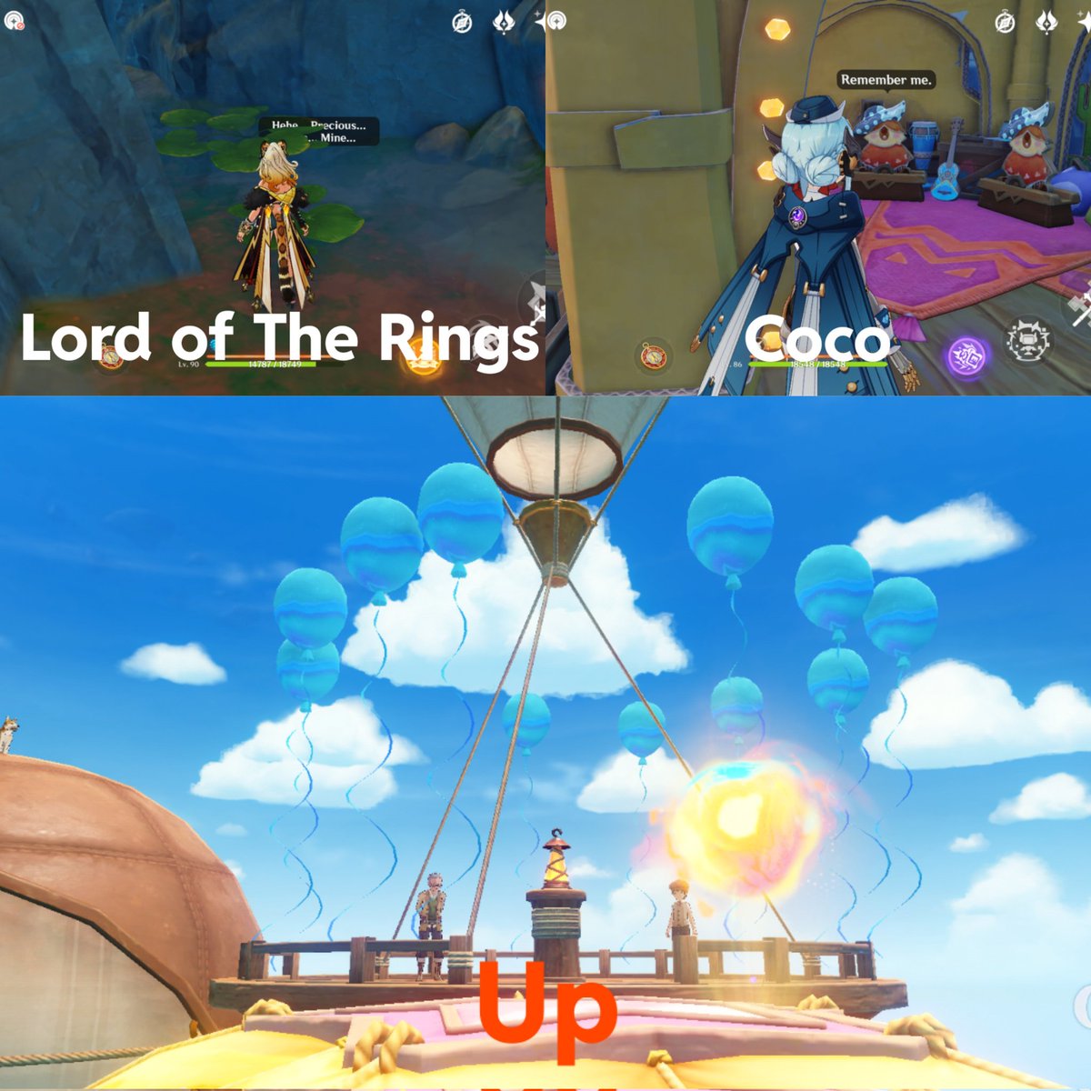 Some movie easter eggs from the summer event island 

©️ u/Dia-sama

#Genshinlmpact #Genshin #GenshinMemes