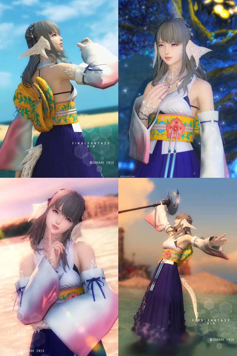 FF10のユウナ衣装で撮ったSSたち📷´-
表情や雰囲気もユウナを意識してみました✨
思い入れのある作品だからこそ、撮っていて楽しかったな…☺️
 #メンテだし繋がらなくてもいいからとにかくお気に入りのSSを見てほしい