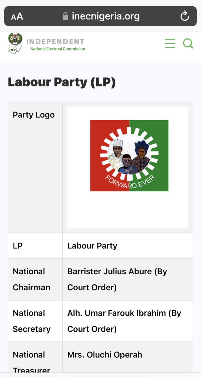 Oga PitObi ⁦<a href="/PeterObi/">Peter Obi</a>⁩ I hope you and Governor ⁦<a href="/alexottiofr/">Alex Otti</a>⁩ have stopped fooling around and accepted ⁦<a href="/AbureJulius/">Barr. Julius Abure</a>⁩ as your Chairman? Abeg, which party you dey sef?