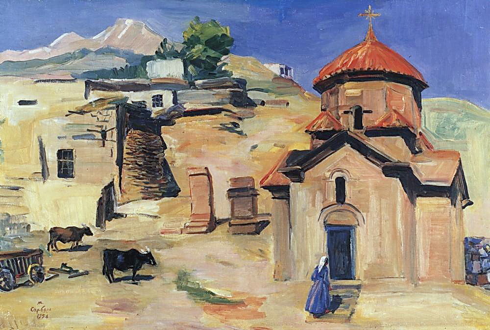 Church Karmravor of VII century #artbots #sarian