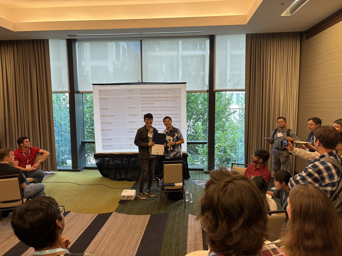 Statistical Learning & Data Science (@slds_asa) on Twitter photo Thanks to everyone for coming to the <a href="/SLDS_ASA/">Statistical Learning & Data Science</a> mixer and congratulations to our student awardees and door prize winners! Thanks to everyone for coming to the <a href="/SLDS_ASA/">Statistical Learning & Data Science</a> mixer and congratulations to our student awardees and door prize winners!