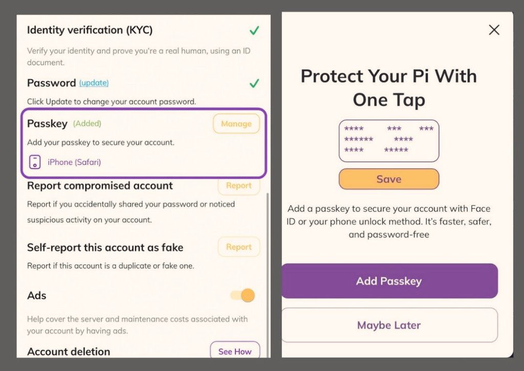 Pi News (@pinewsmedia) on Twitter photo 🚨 BREAKING: <a href="/PiCoreTeam/">Pi Network</a> bringing next-level security
secure your account in just 1 tap with PASSKEY!
Have you got this feature yet?
#PiNetwork 🚨 BREAKING: <a href="/PiCoreTeam/">Pi Network</a> bringing next-level security
secure your account in just 1 tap with PASSKEY!
Have you got this feature yet?
#PiNetwork