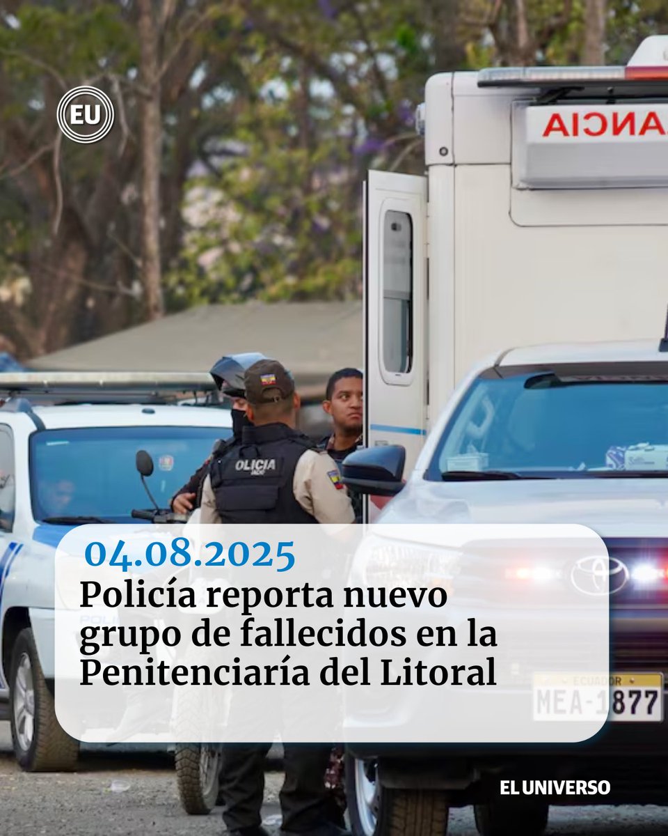 #Policía reporta nuevo grupo de fallecidos en la #Penitenciaría del #Litoral ow.ly/Reky50WzNoc