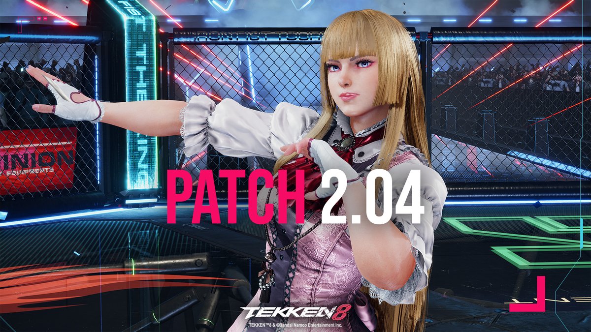 TEKKEN's tweet image. Fighters, the maintenance is now complete and #TEKKEN8 Patch 2.04 is now live!
Thank you for your patience.

Patch notes: bnent.eu/TEKKEN8_Patch2…

A new ban wave was performed against accounts engaging in unauthorized activities.