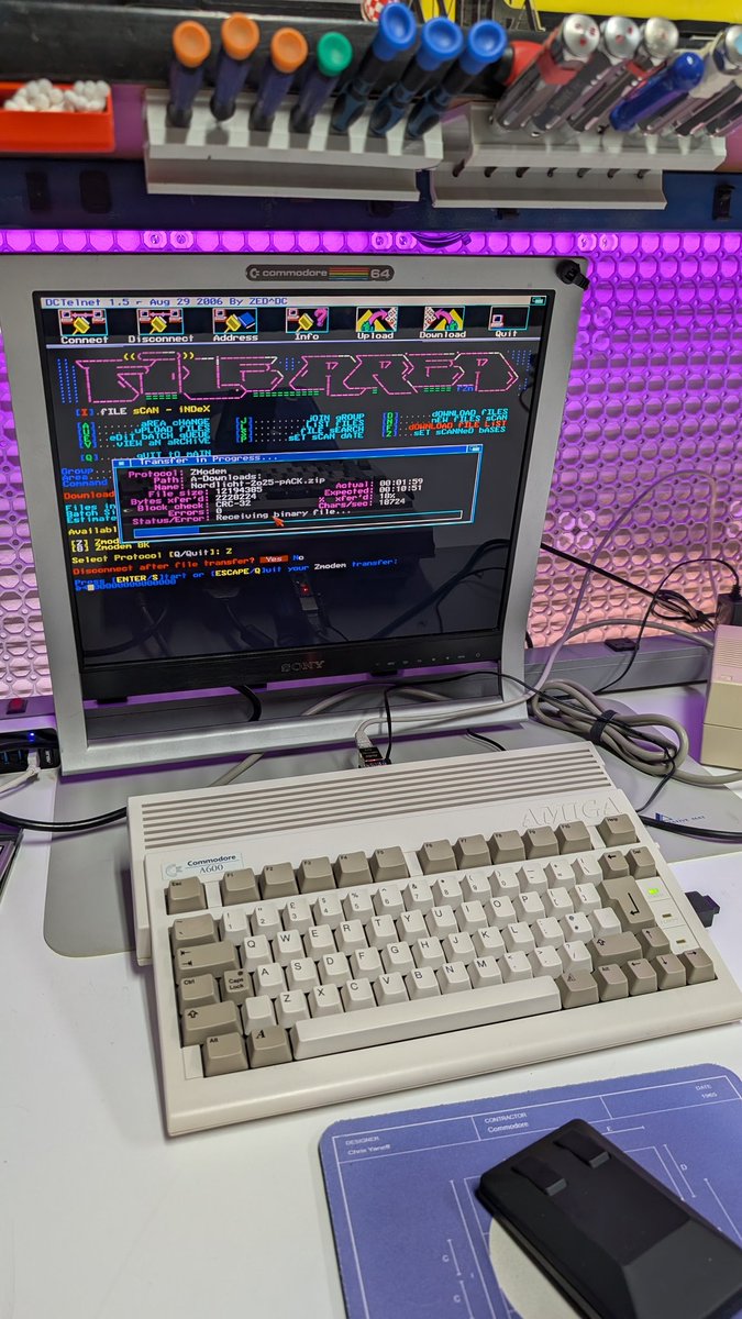 Mr. Toast 🇺🇸 (@mr_t0ast) on Twitter photo Finally getting my A600 back on the scene <a href="/Retro32_BBS/">Retro32 BBS</a> with some fresh zModem speeds 💾 Finally getting my A600 back on the scene <a href="/Retro32_BBS/">Retro32 BBS</a> with some fresh zModem speeds 💾