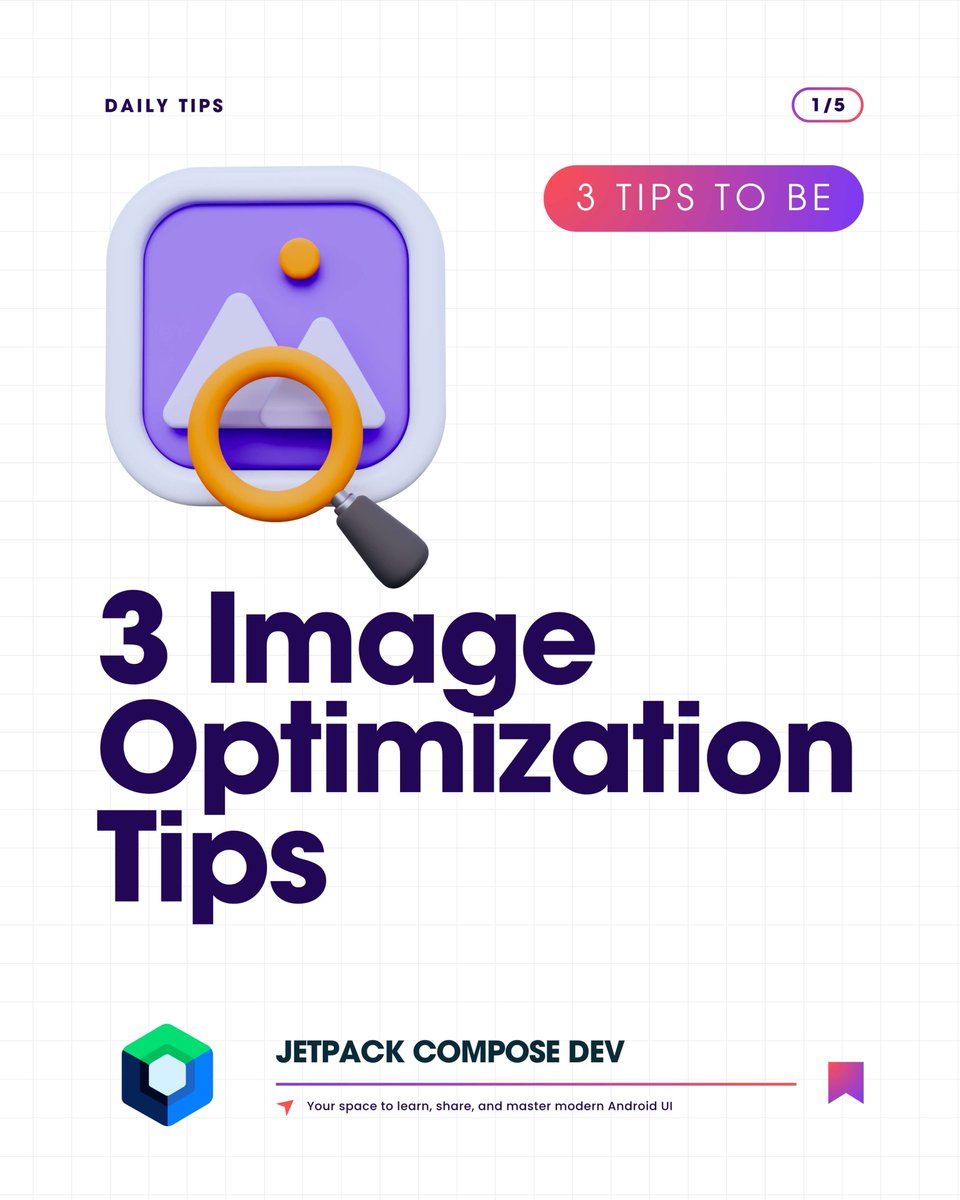 compose_dev's tweet image. Speed Up Your App: 3 Image Optimization Tips
Unoptimized images slow down your Jetpack Compose  app and increase uninstall rates. 

Read more:
boltuix.com/2025/08/speed-…

 #jetpackcompose #androiddev  #jetpackcomposedev #developers