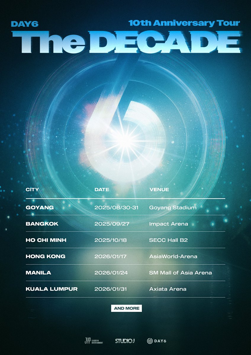 LiveNationKpop's tweet photo. DAY6 10th Anniversary Tour <The DECADE>
ANNOUNCEMENT

#DAY6 #데이식스
#DAY6_10th_Anniversary_Tour
#The_DECADE https://t.co/H5qTge33iH