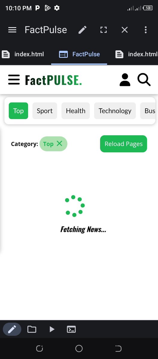 SamuelDevphp's tweet image. FactPULSE Application Coming soon....

#facts  #FactPULSE #WebDev  #javascript #webdeveloper #mern  #development  #viral #Application #APP  #websites