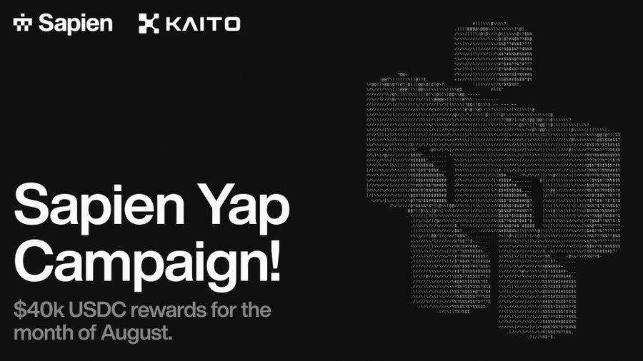 Michael 宝塔镇河妖🧙🏿♀️ (@quschdnjs) on Twitter photo .<a href="/JoinSapien/">Sapien</a> <a href="/KaitoAI/">Kaito AI 🌊</a> 奖励活动:8月每周前10名 Yapper 每人能拿到 1000 USDC,总奖池 40K USDC。
TGE也快了,这回更卷了。
项目主创是 <a href="/RowanRK6/">Rowan 🛡️</a> 和 <a href="/trevorkoverko/">Trevor Koverko</a> 大家可以关注一下,他们在做的事情很简单,让AI数据更透明,去中心化。 .<a href="/JoinSapien/">Sapien</a> <a href="/KaitoAI/">Kaito AI 🌊</a> 奖励活动:8月每周前10名 Yapper 每人能拿到 1000 USDC,总奖池 40K USDC。
TGE也快了,这回更卷了。
项目主创是 <a href="/RowanRK6/">Rowan 🛡️</a> 和 <a href="/trevorkoverko/">Trevor Koverko</a> 大家可以关注一下,他们在做的事情很简单,让AI数据更透明,去中心化。