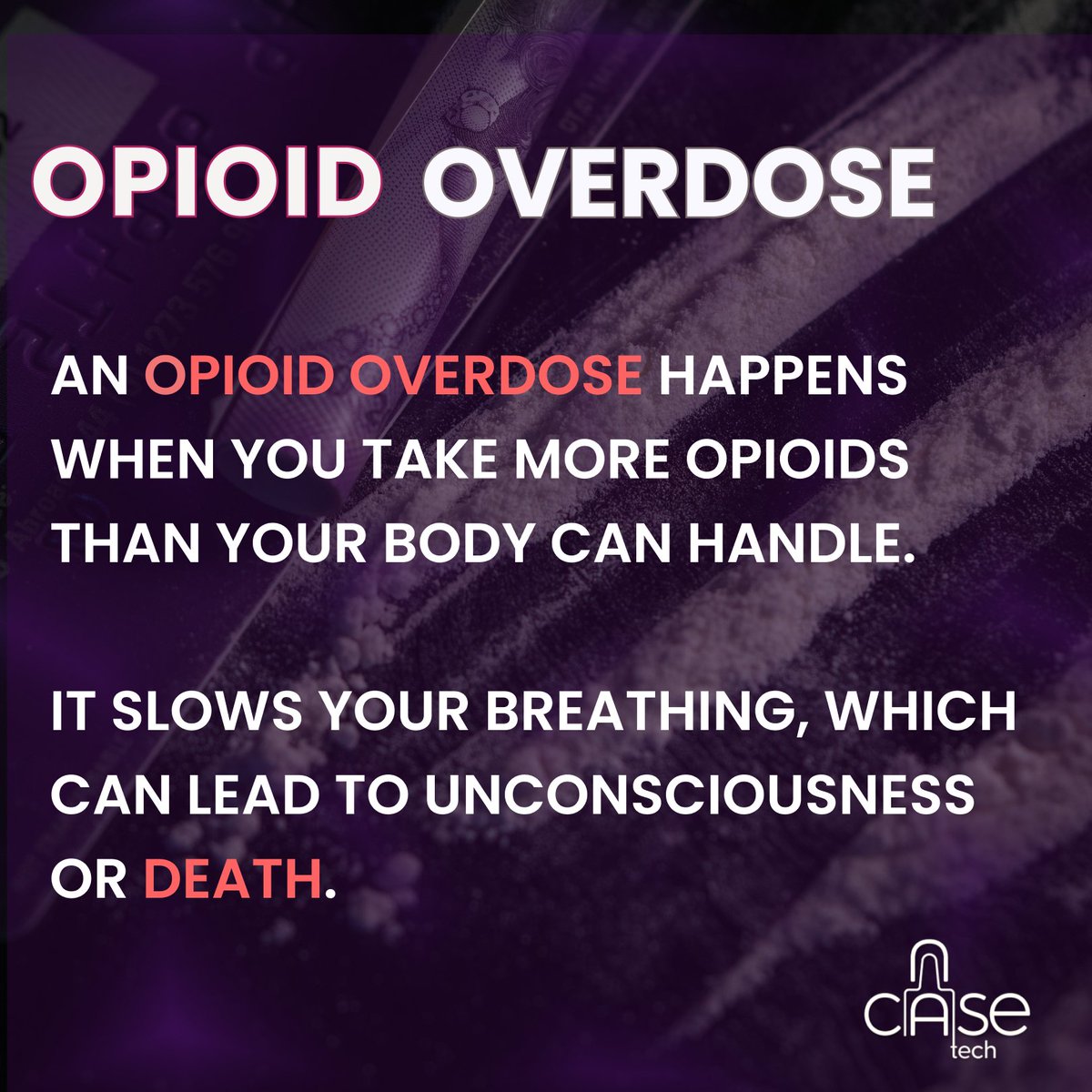nCaseTech's tweet image. What is Opioid Overdose and why does it matters.

#narcan #health