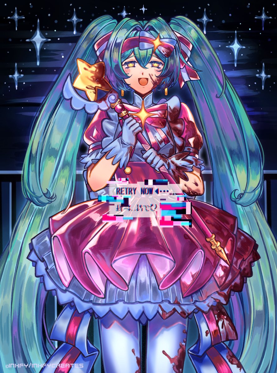 Retry Now」<-- #初音ミク #HatsuneMiku